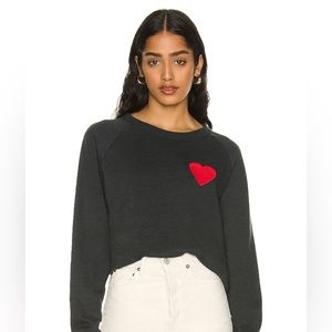 Aviator Nation Heart Stitch sweatshirt, NWT, XS